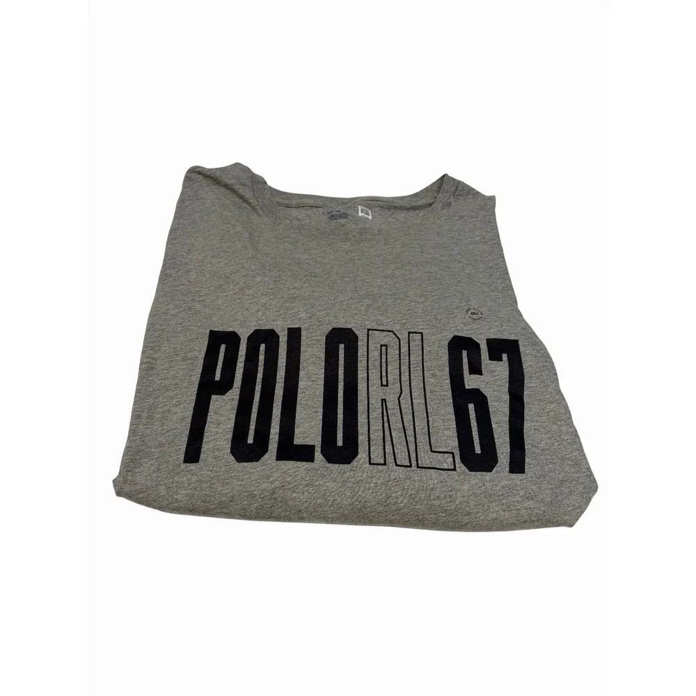 Polo Ralph Lauren M Print Shop Graphic Logo T-Shirt Grey 4XLT NWT